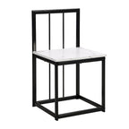 Set da Pranzo in Ferro da 7 Pezzi con Tavolo e Sei Sedie