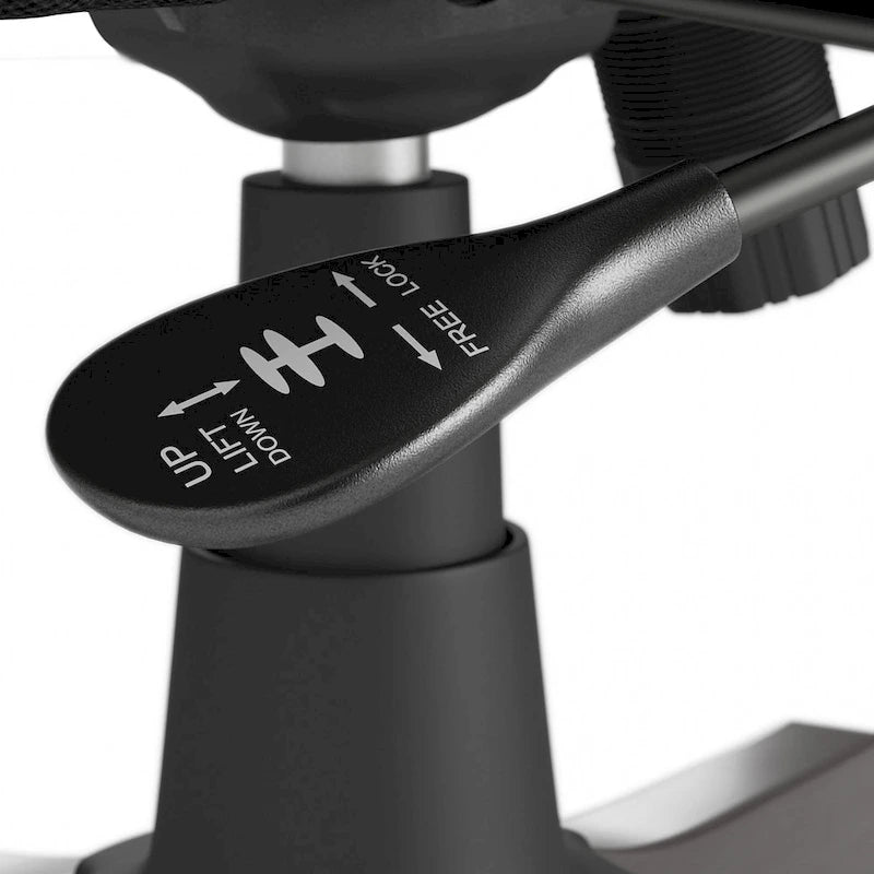 Sedia da ufficio con schienale alto e braccioli, trapuntatura capitonné, base in legno color espresso, capacità 125 kg