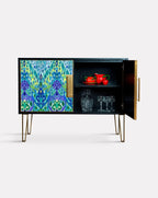 Meuble Betty Ikat animal bleu Matthew Williamson