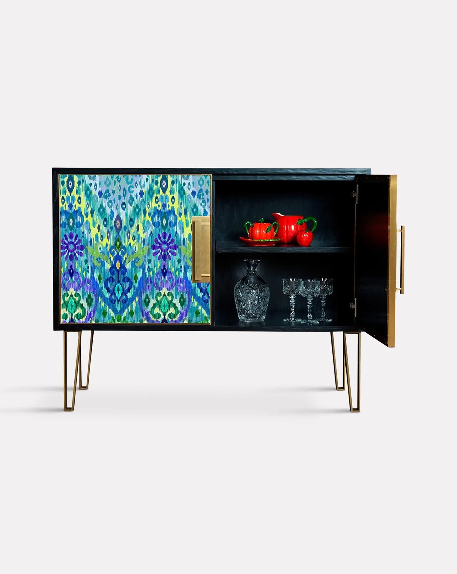 Meuble Betty Ikat animal bleu Matthew Williamson