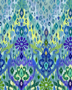 Meuble Betty Ikat animal bleu Matthew Williamson