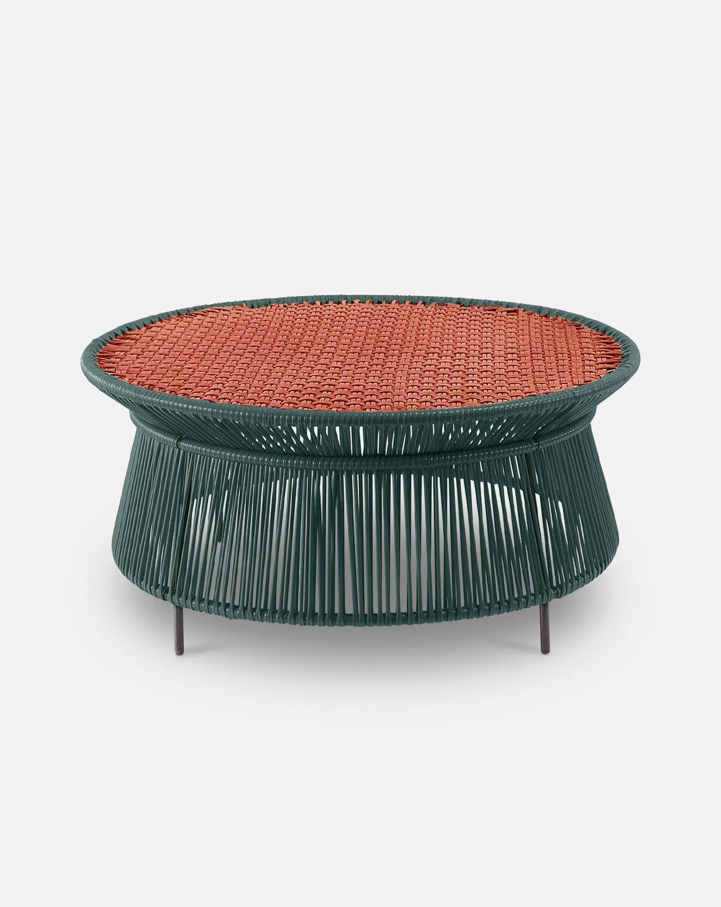 Table basse basse vert mousse Caribe Chic