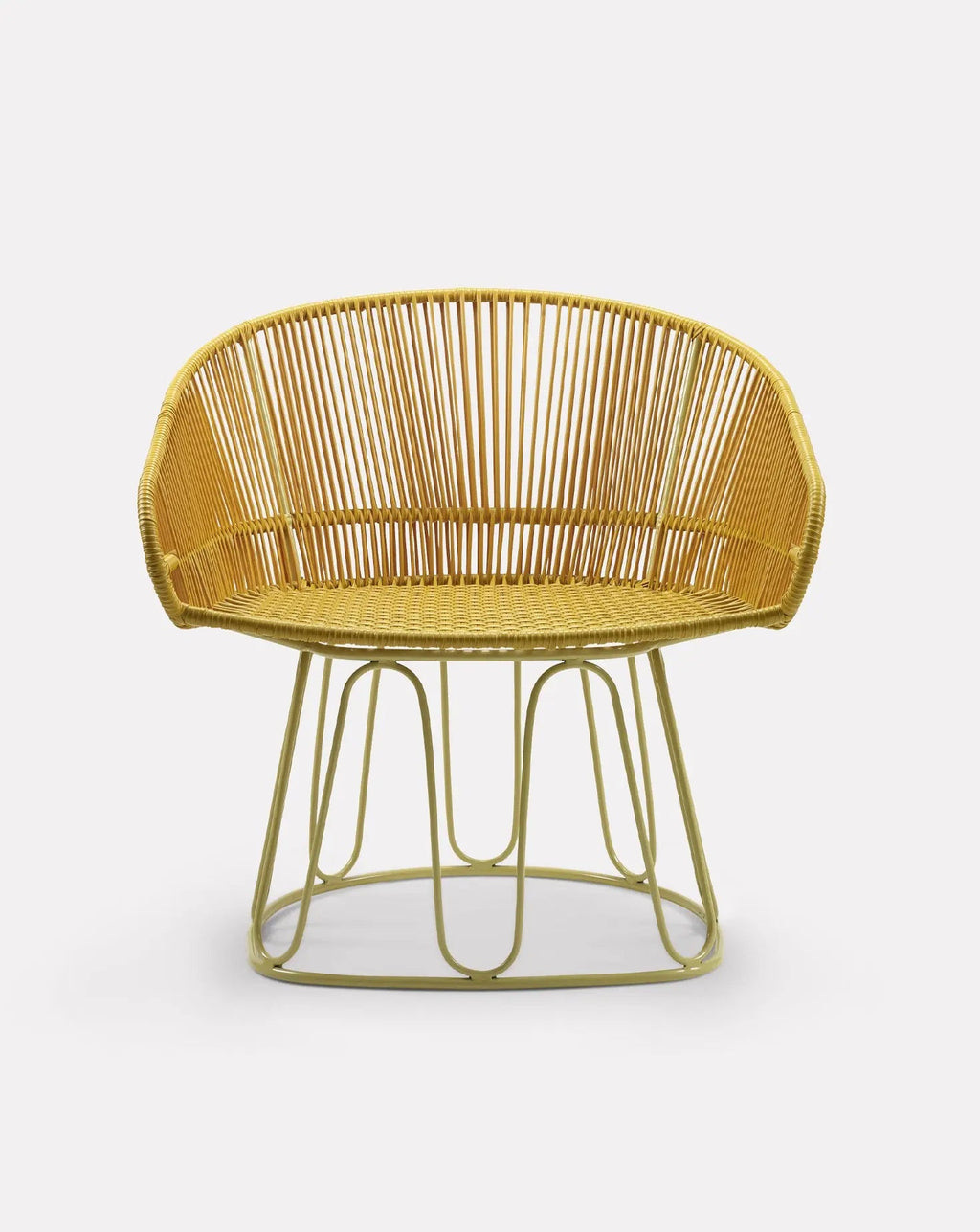 Fauteuil lounge jaune