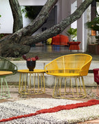 Fauteuil lounge jaune