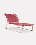Banquette de jour sable rouge et rose