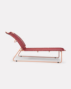 Banquette de jour sable rouge et rose