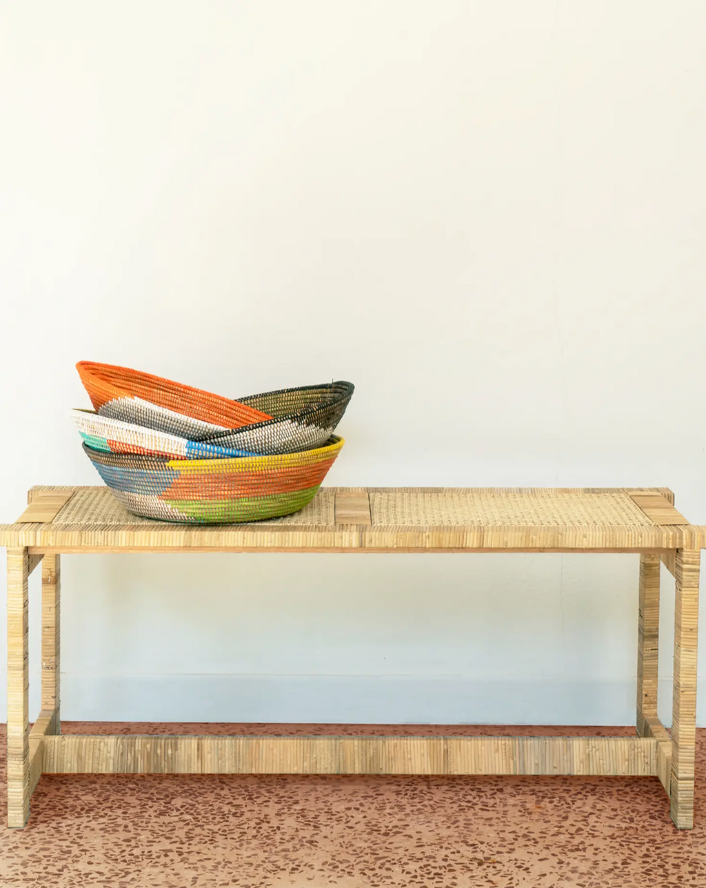 Banc en rotin Cynthia Ferguson