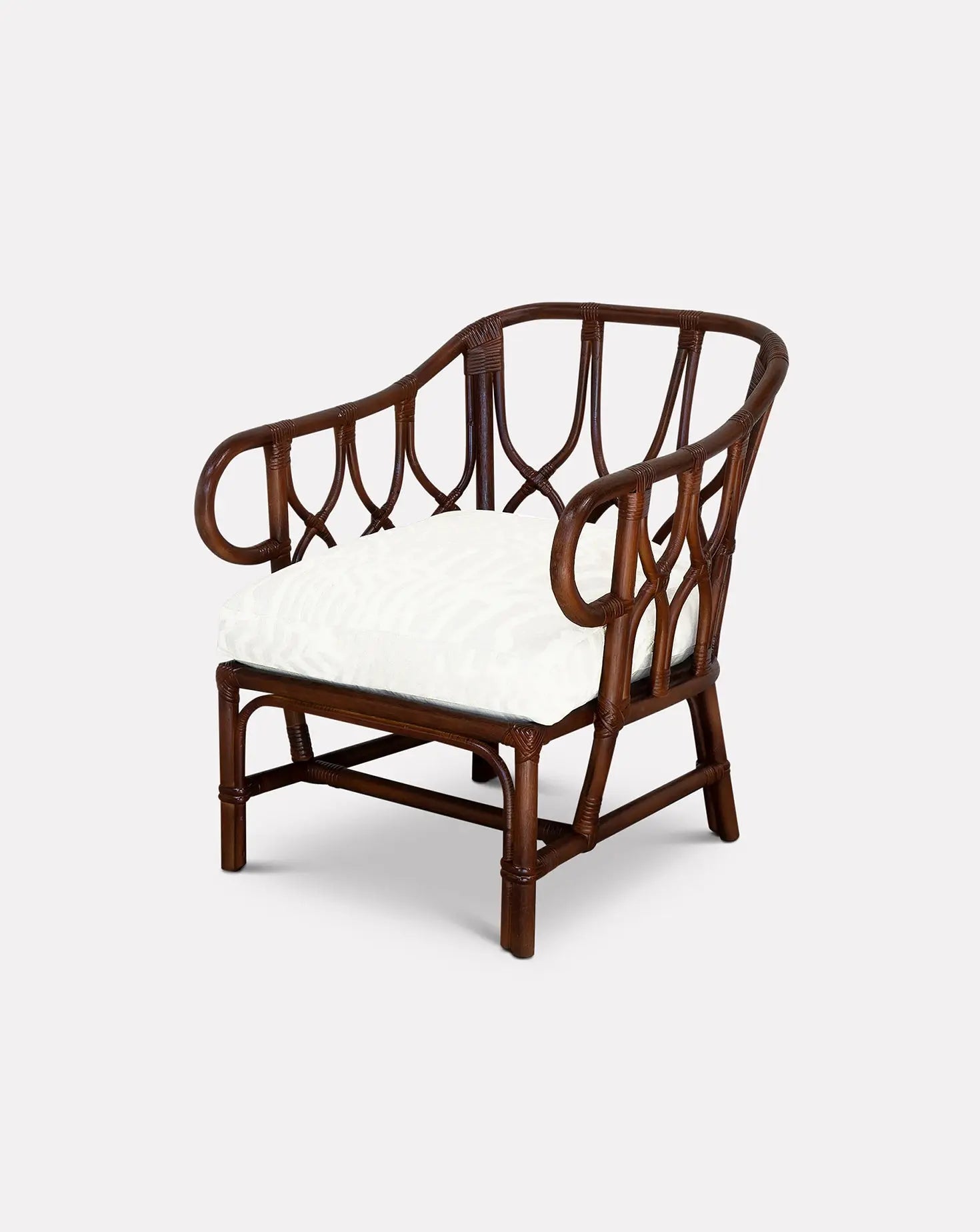 Joe Lucas, chaise d'appoint en rotin