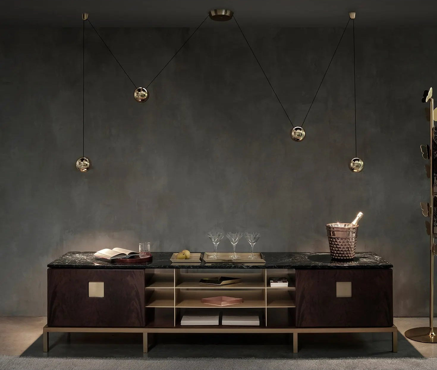 Meuble de salon en acajou
