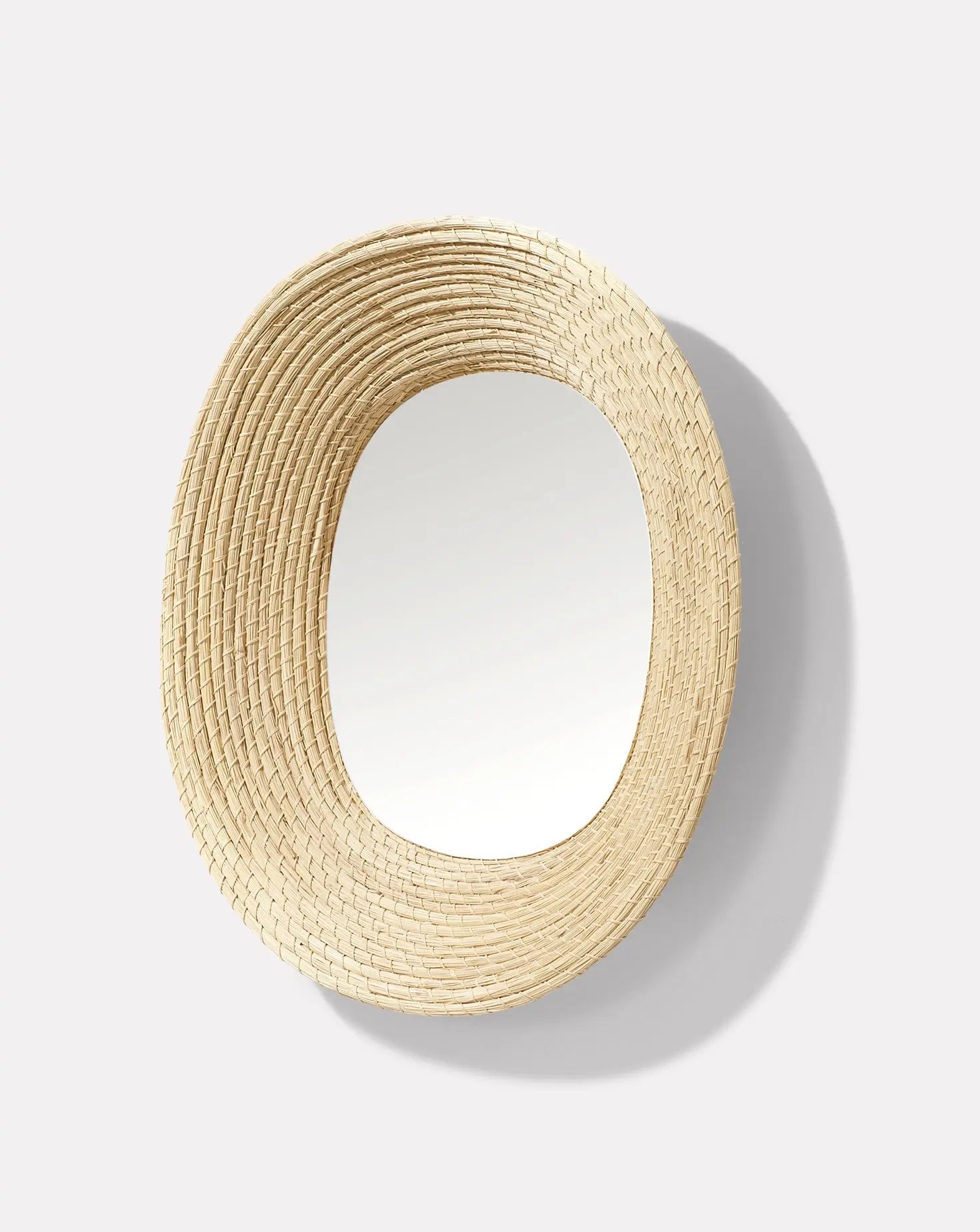 Miroir Mural Naturel Brut