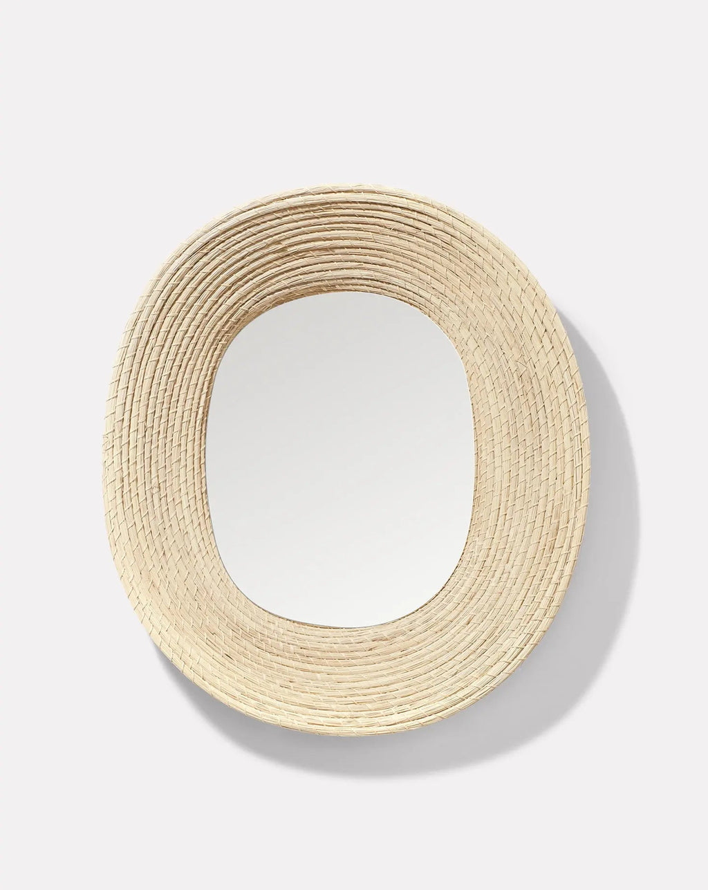 Miroir Mural Naturel Brut